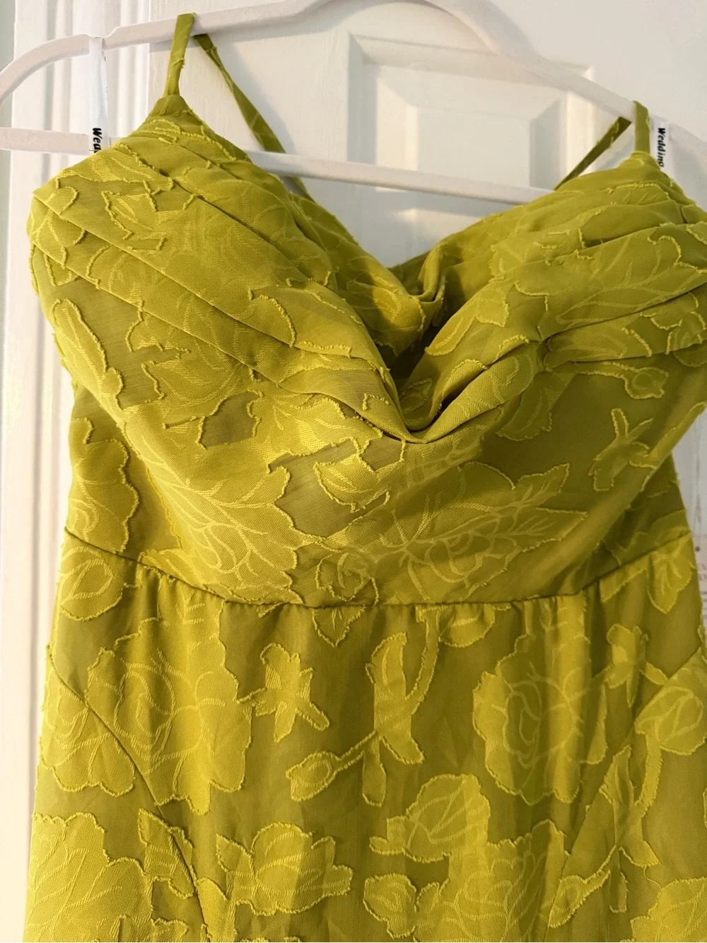 NWT Olive Green Spaghetti-Strap Maxi Dress
